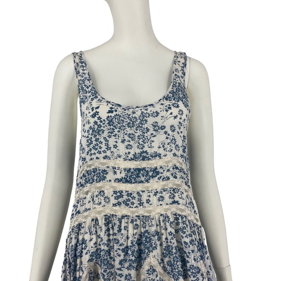 Free People Floral Trapeze Slip in Ivory Small - Picture 3 of 13